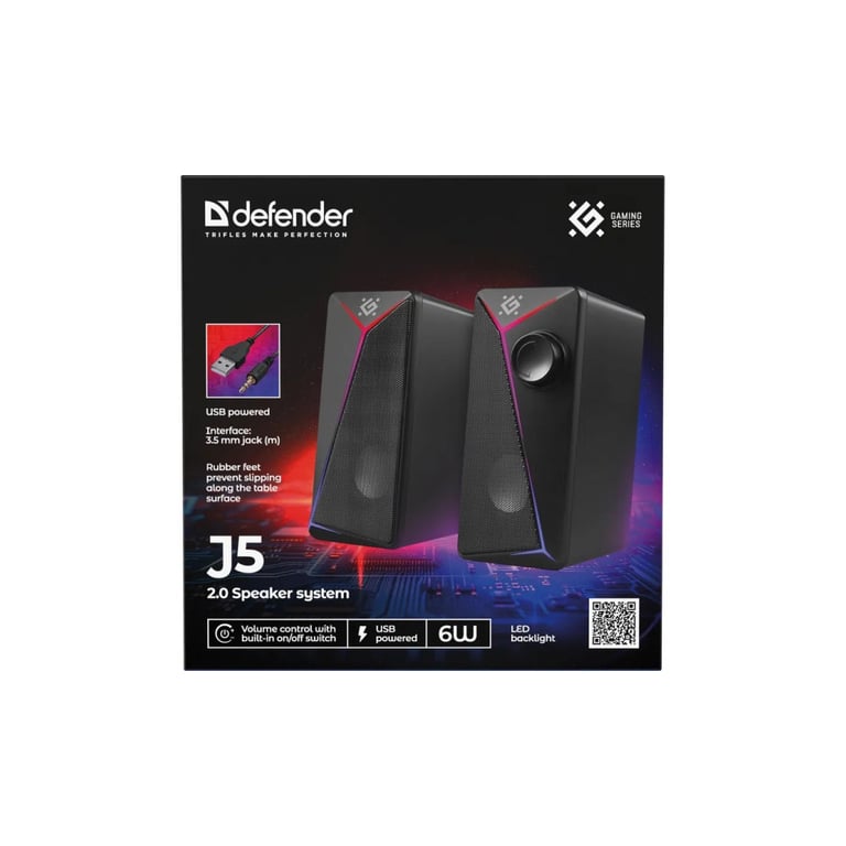 Акустична система Defender J5 Black (65965) - фото 6
