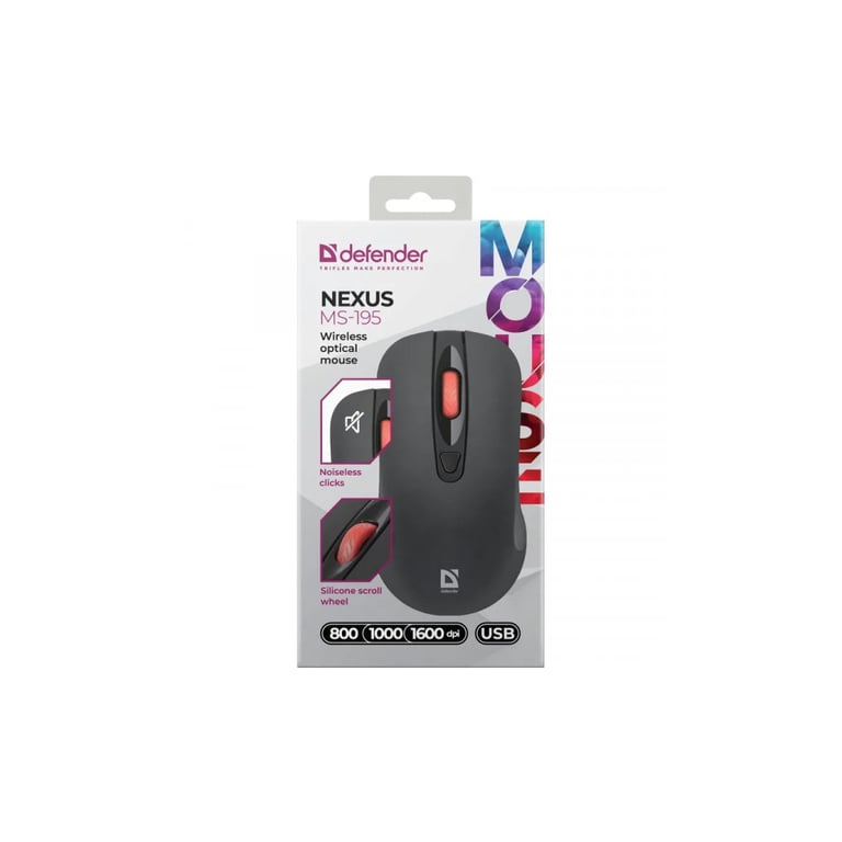 Мишка Defender Nexus MS195 Wireless Black (52195) - фото 6