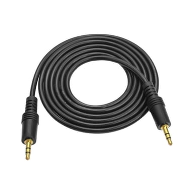 Кабель мультимедійний 3.5mm M to 3.5mm M 3.0m black Voltronic (YT-AUXGJ(M)/(M)-3.0-B) - фото 1