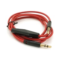 Кабель мультимедійний 3.5mm M to 3.5mm M 1.0m + microphone red Voltronic (ZDL-AUXcM/1.0m) - фото 1