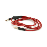 Кабель мультимедійний 3.5mm M to 3.5mm M 1.0m + microphone red Voltronic (ZDL-AUXcM/1.0m) - фото 2