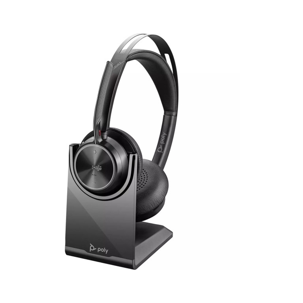 Навушники Poly Voyager Focus 2 MS Stereo USB-C + USB-C/A Adapter + Charging Stand Black (9T9J6AA) - фото 5 Навушники Poly Voyager Focus 2 MS Stereo USB-C + USB-C/A Adapter + Charging Stand Black (9T9J6AA) - фото 5