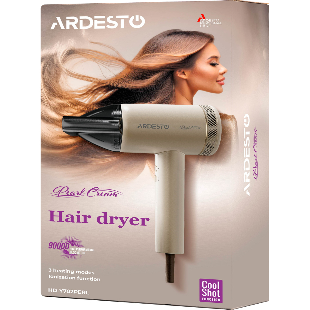 Фен Ardesto HD-Y702PERL - фото 4 Фен Ardesto HD-Y702PERL - фото 4