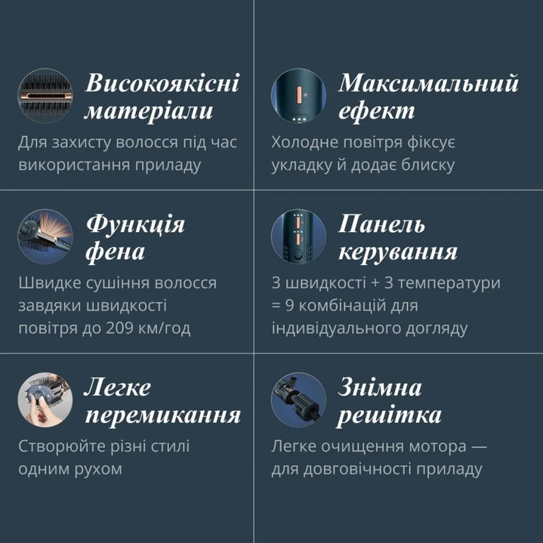 Фен-щітка Rowenta UB9720E0 - фото 7