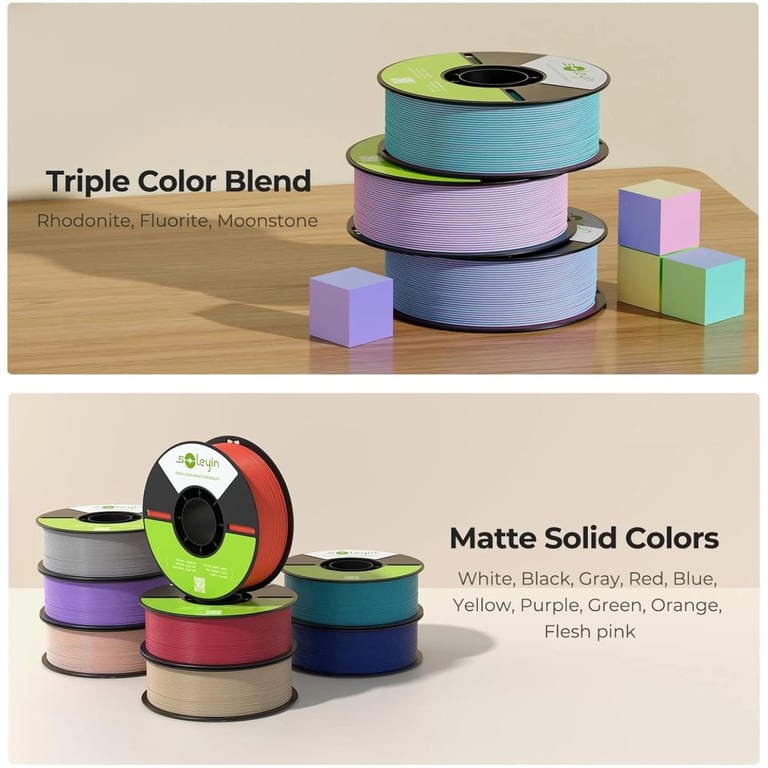 Пластик для 3D-принтера Creality Soleyin matte 1кг, 1.75мм, white (3301010512) - фото 4