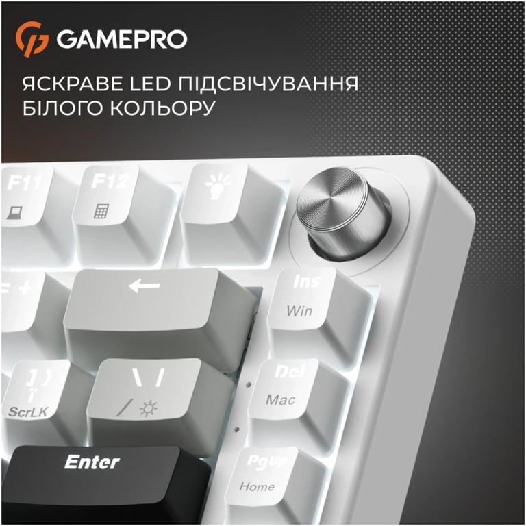 Клавіатура GamePro Genesis Silverlight MK126 USB UA Grey (MK126) - фото 7