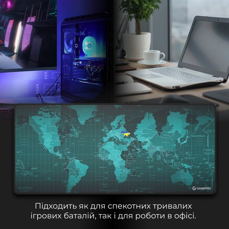 Килимок для мишки GamePro MP275M Black (MP275M) - фото 7