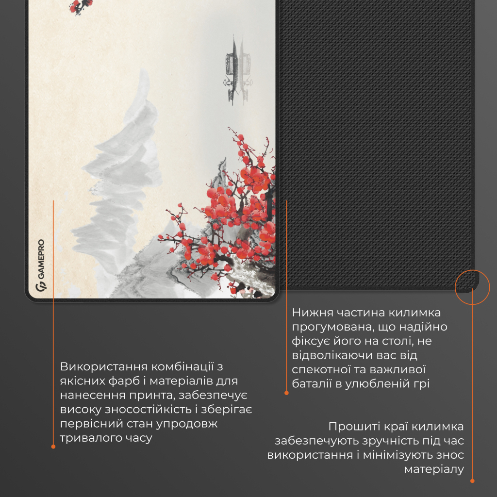 Килимок для мишки GamePro MP275W Black (MP275W) - фото 8 Килимок для мишки GamePro MP275W Black (MP275W) - фото 8