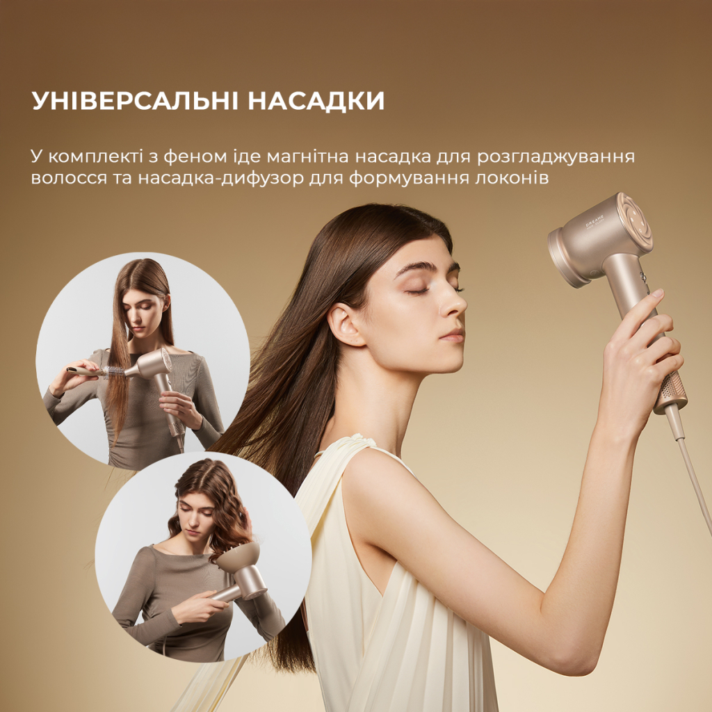 Фен Dreame Glory Mix White (AHD18-WH) - фото 10 Фен Dreame Glory Mix White (AHD18-WH) - фото 10