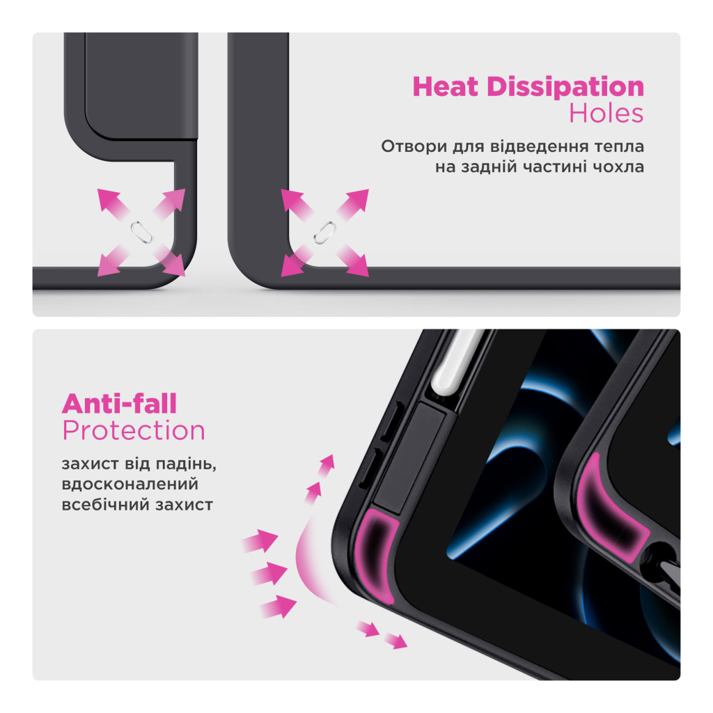 Чохол до планшета Armorstandart Y-Type PEN Samsung Galaxy Tab A9+ Black (ARM85500) - фото 7 Чохол до планшета Armorstandart Y-Type PEN Samsung Galaxy Tab A9+ Black (ARM85500) - фото 7