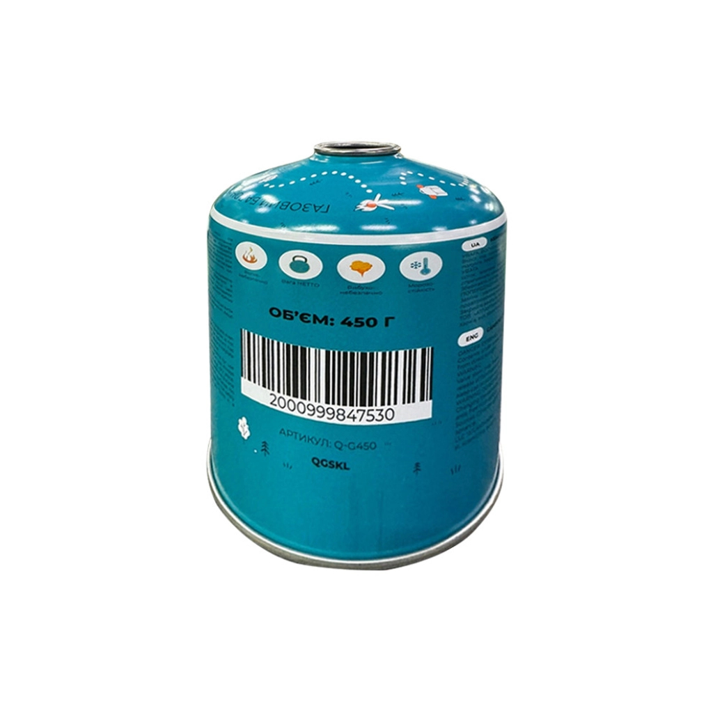 Газовий балон Quest 450 г різьбове з'єднання (Q-G450) - фото 4 Газовий балон Quest 450 г різьбове з'єднання (Q-G450) - фото 4