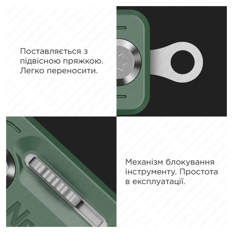Мультитул NexTool Multi Functional Knife зелений (NE20098) - фото 5