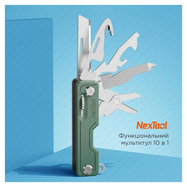Мультитул NexTool Multi Functional Knife зелений (NE20098) - фото 6