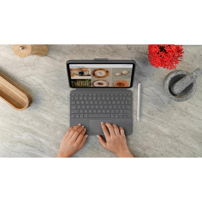 Чохол до планшета Logitech Combo Touch Keyboard iPad 10.9" 10th Gen 2022 Oxford Gray (L920-011382) - фото 7