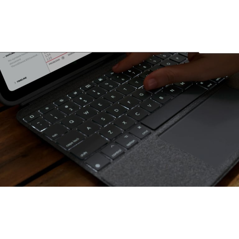 Чохол до планшета Logitech Combo Touch Keyboard iPad 10.9" 10th Gen 2022 Oxford Gray (L920-011382) - фото 8