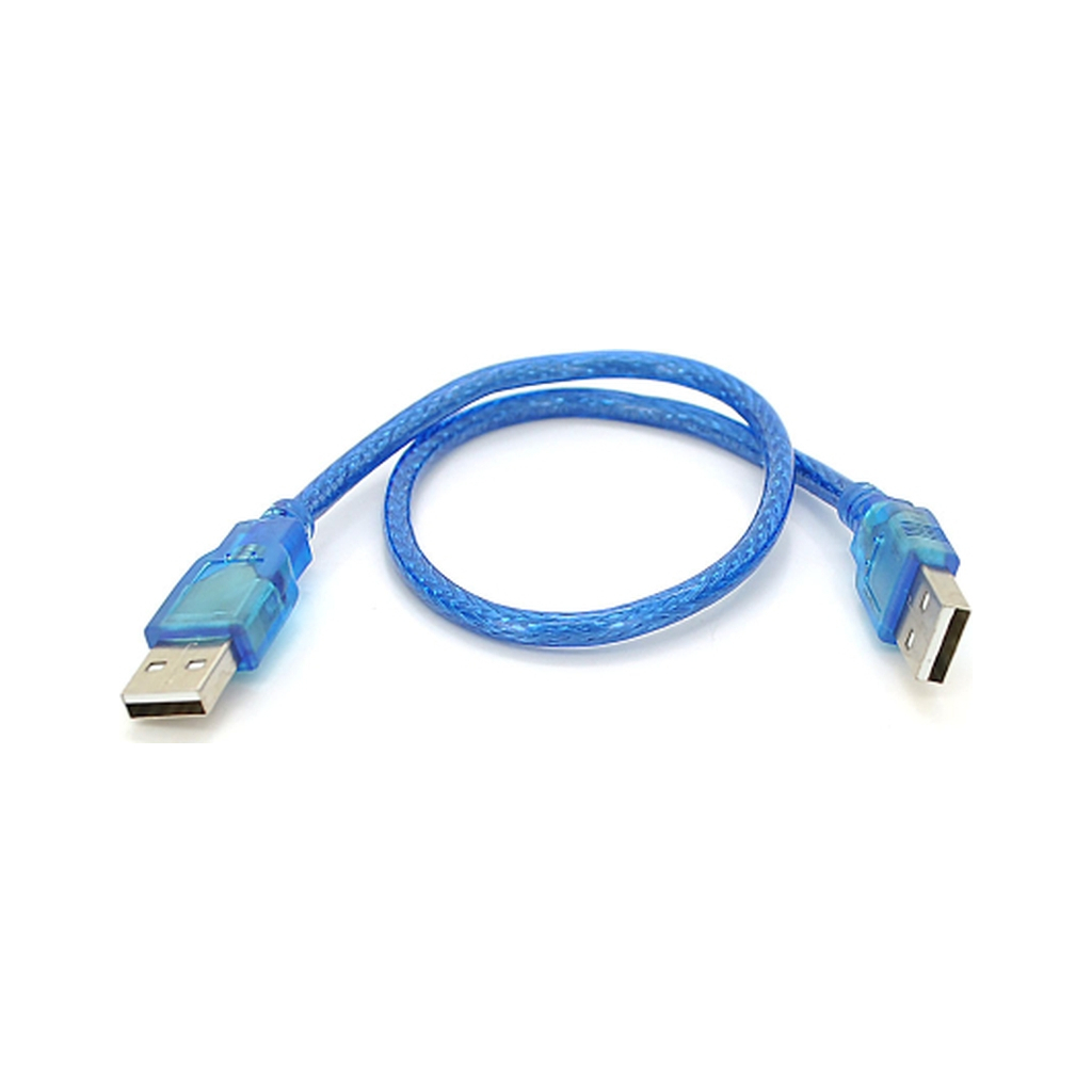 Дата кабель USB 2.0 AM/AM 0.5m blue Ritar (YT-AM/AM-0.5TBL) - фото 1