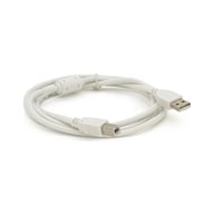 Кабель для принтера USB 2.0 AM/BM 0.8m ferrite white Voltronic (YT-AM/BM-0.8W) - фото 1