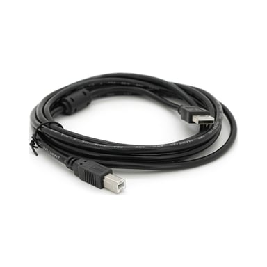 Кабель для принтера USB 2.0 AM/BM 3.0m ferrite black Voltronic (YT-AM/BM-3.0BB) - фото 1