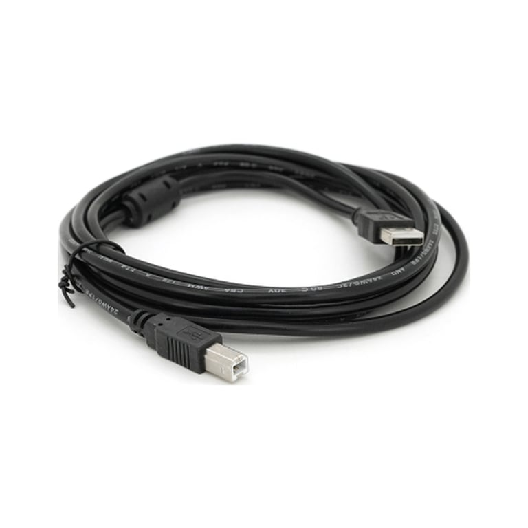 Кабель для принтера USB 2.0 AM/BM 3.0m ferrite black Voltronic (YT-AM/BM-3.0BB) - фото 1