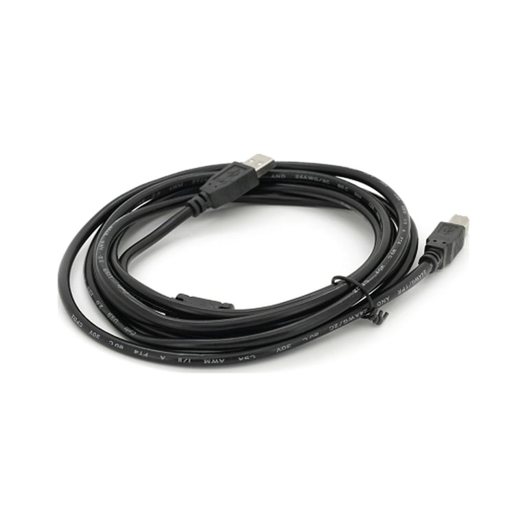 Кабель для принтера USB 2.0 AM/BM 3.0m ferrite black Voltronic (YT-AM/BM-3.0BB) - фото 2