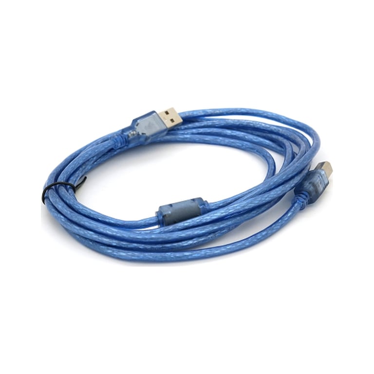 Кабель для принтера USB 2.0 AM/BM 3.0m ferrite blue Ritar (YT-AM/BM-3.0TBL) - фото 2