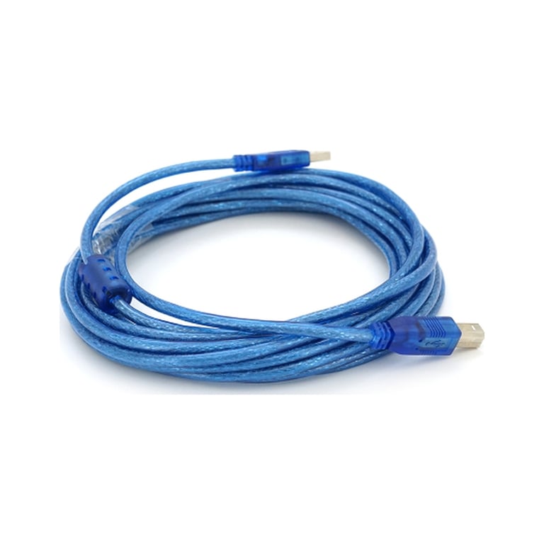 Кабель для принтера USB 2.0 AM/BM 5.0m ferrite blue Ritar (YT-AM/BM-5.0TBL) - фото 2