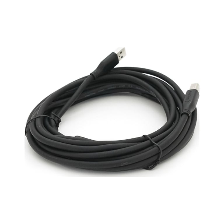 Кабель для принтера USB 2.0 AM/BM 5.0m ferrite black VEGGIEG (V-U207) - фото 2