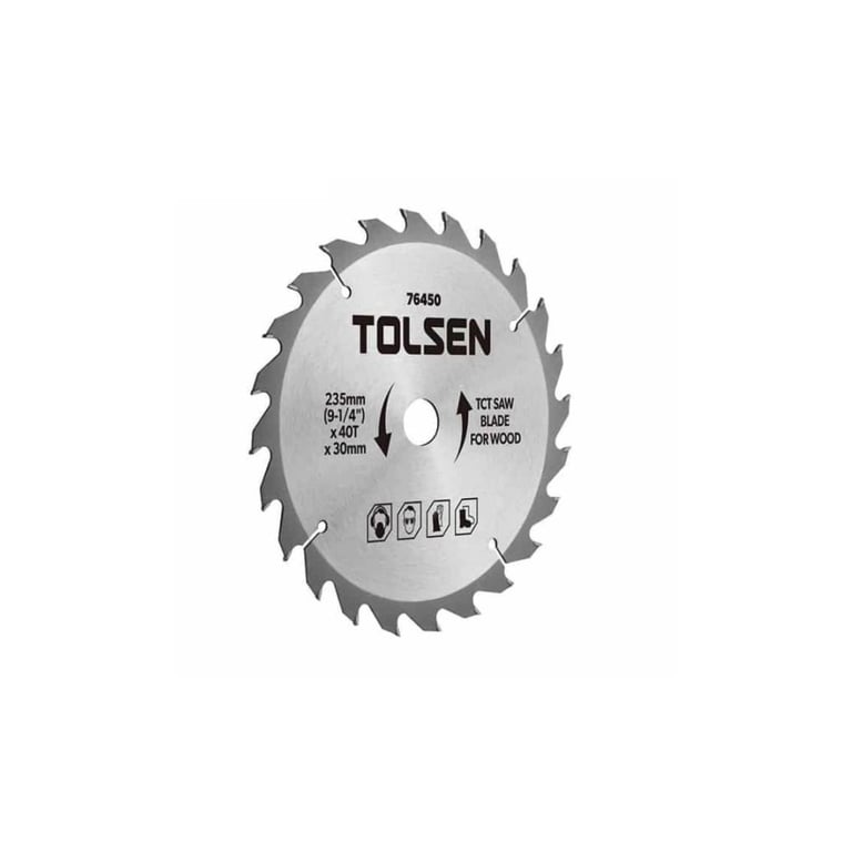 Диск пильний Tolsen з ТВС напайками по дереву 160х40Т*20мм (76426)