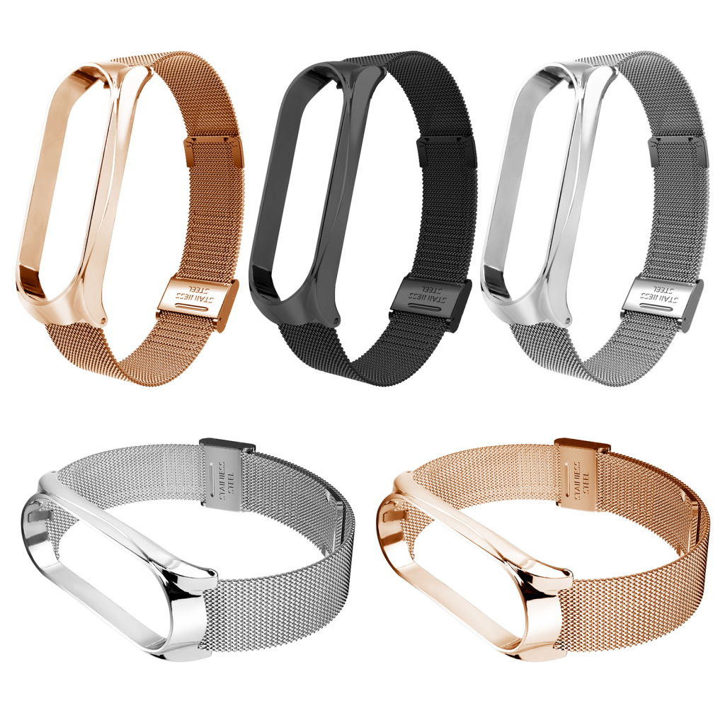 Ремінець до фітнес браслета BeCover Metal для Xiaomi Mi Smart Band 8 Black (709357) - фото 4 Ремінець до фітнес браслета BeCover Metal для Xiaomi Mi Smart Band 8 Black (709357) - фото 4