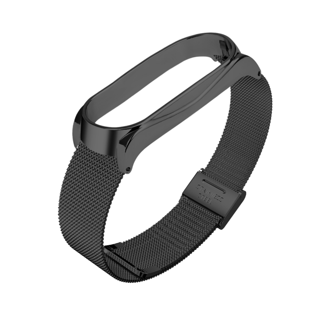 Ремінець до фітнес браслета BeCover Metal для Xiaomi Mi Smart Band 8 Black (709357) - фото 5 Ремінець до фітнес браслета BeCover Metal для Xiaomi Mi Smart Band 8 Black (709357) - фото 5