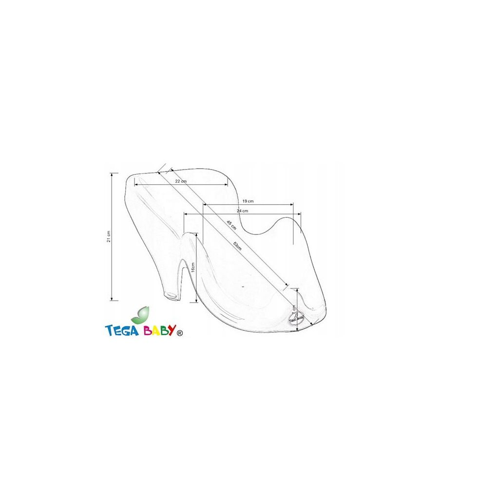 Гірка для купання Tega Baby антиковзка Bunny white (KR-003-103) - фото 2 Гірка для купання Tega Baby антиковзка Bunny white (KR-003-103) - фото 2