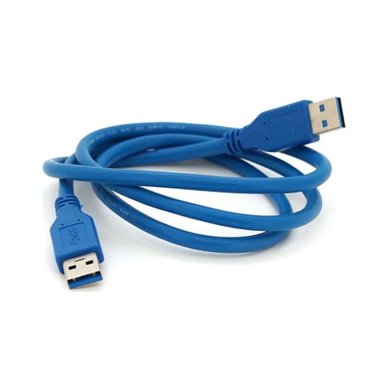 Дата кабель USB 3.0 AM/AM 1.0m Blue Voltronic (YT-3.0AM+AM-1.0) - фото 1
