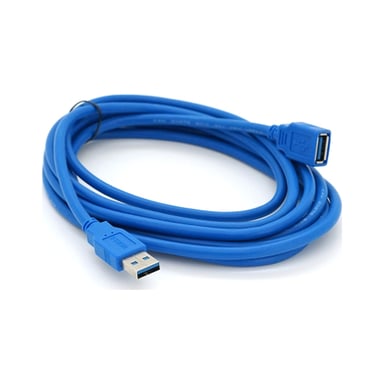 Дата кабель USB 3.0 AM/AF 3.0m blue Voltronic (YT-3.0AMAF-3.0BL) - фото 1