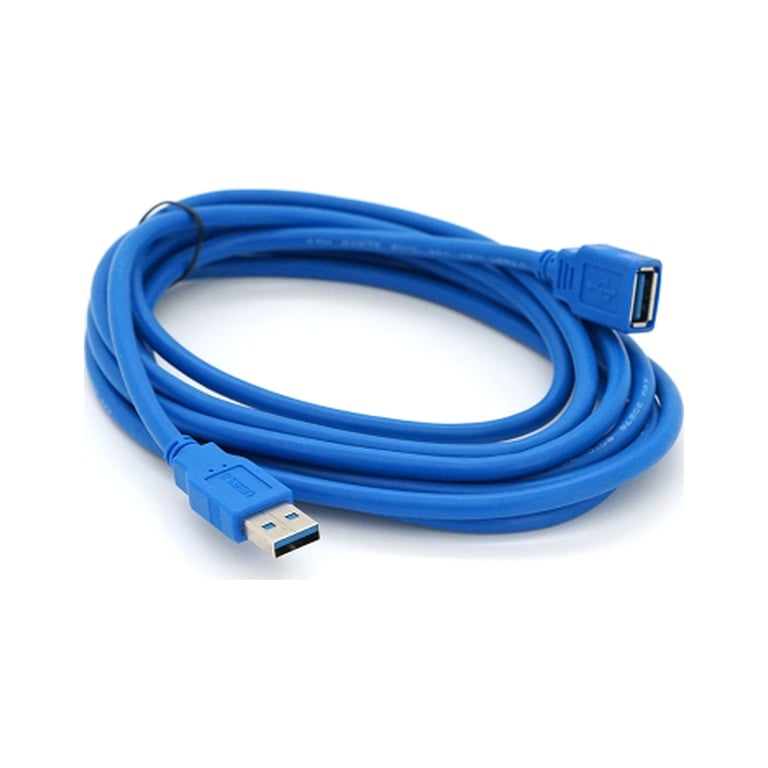 Дата кабель USB 3.0 AM/AF 3.0m blue Voltronic (YT-3.0AMAF-3.0BL) - фото 1
