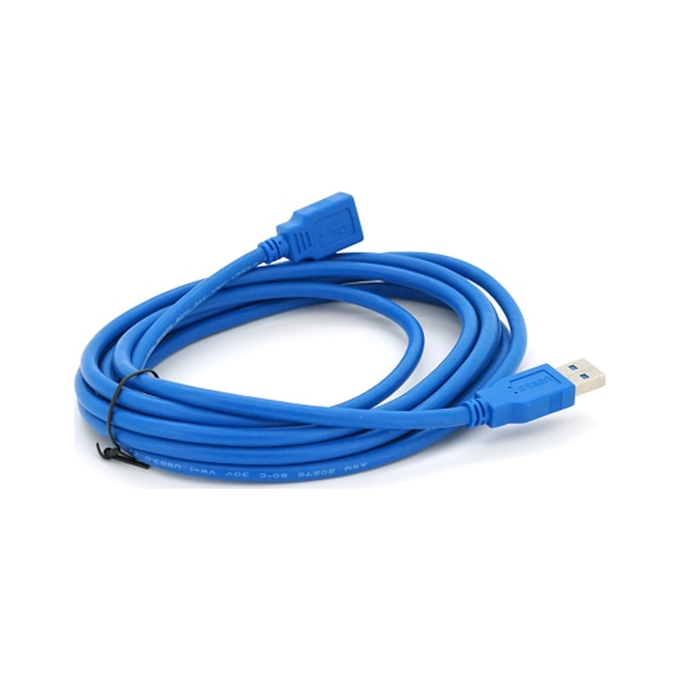 Дата кабель USB 3.0 AM/AF 3.0m blue Voltronic (YT-3.0AMAF-3.0BL) - фото 2