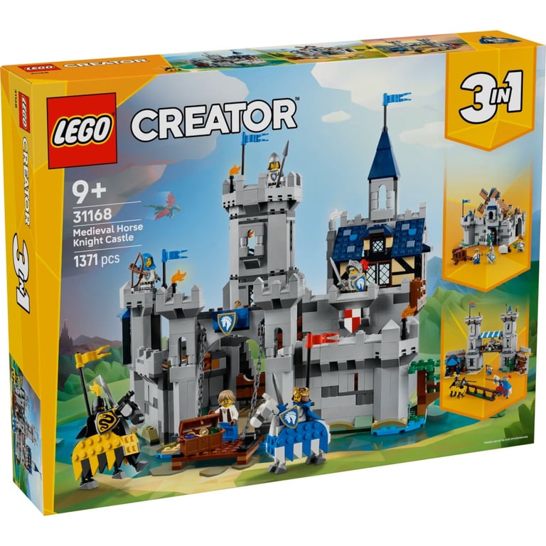 Конструктор LEGO Creator Середньовічний замок із лицарем на коні (31168) - фото 1