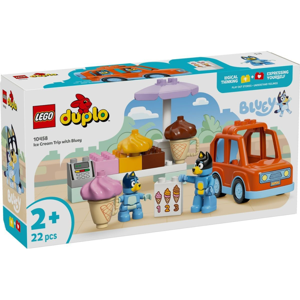 Конструктор LEGO DUPLO Bluey Подорож із морозивом із Блуї (10458) - фото 1 Конструктор LEGO DUPLO Bluey Подорож із морозивом із Блуї (10458) - фото 1