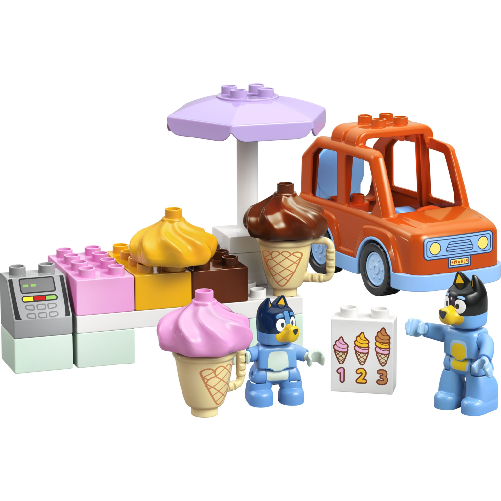 Конструктор LEGO DUPLO Bluey Подорож із морозивом із Блуї (10458) - фото 2 Конструктор LEGO DUPLO Bluey Подорож із морозивом із Блуї (10458) - фото 2