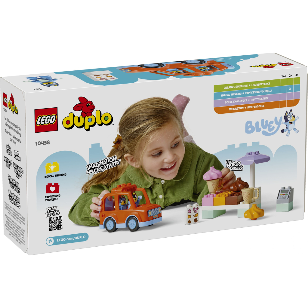 Конструктор LEGO DUPLO Bluey Подорож із морозивом із Блуї (10458) - фото 4 Конструктор LEGO DUPLO Bluey Подорож із морозивом із Блуї (10458) - фото 4
