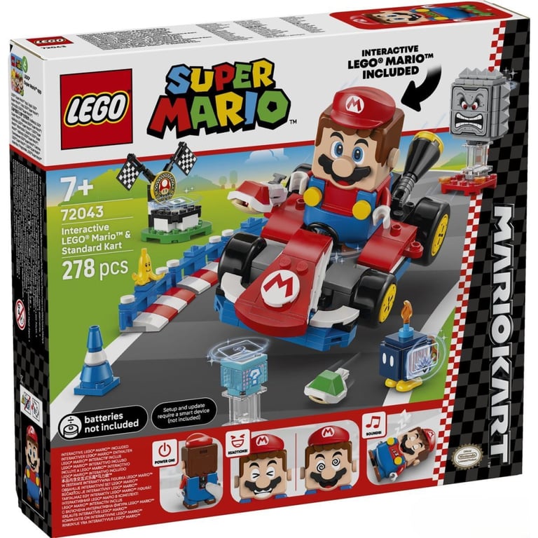 Конструктор LEGO Super Mario Mario Kart – Interactive Mario та Standard Kart (72043) - фото 1