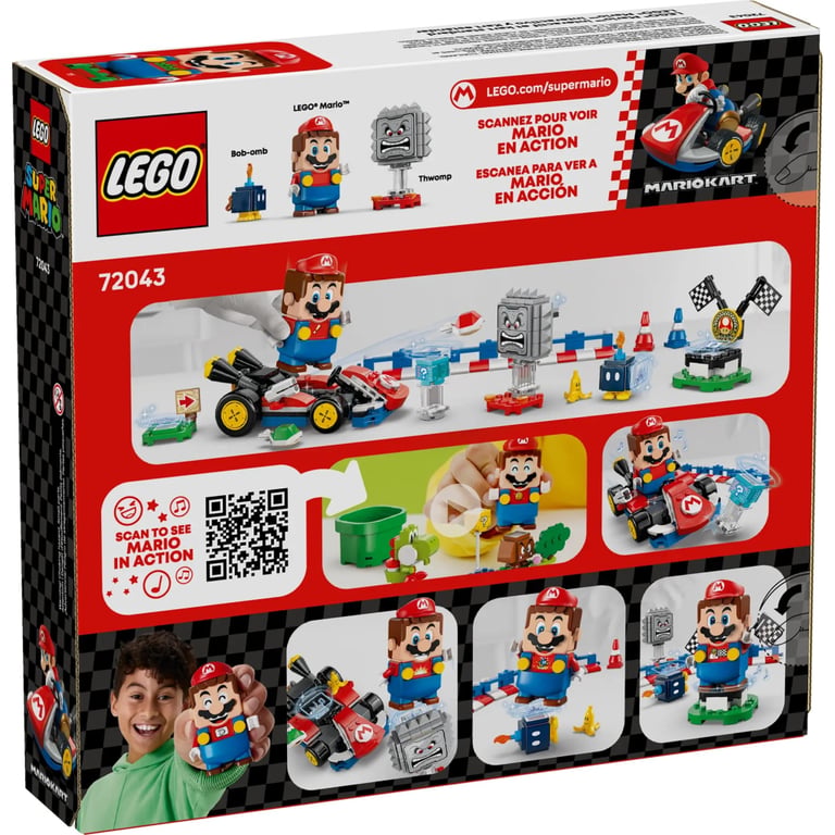 Конструктор LEGO Super Mario Mario Kart – Interactive Mario та Standard Kart (72043) - фото 8