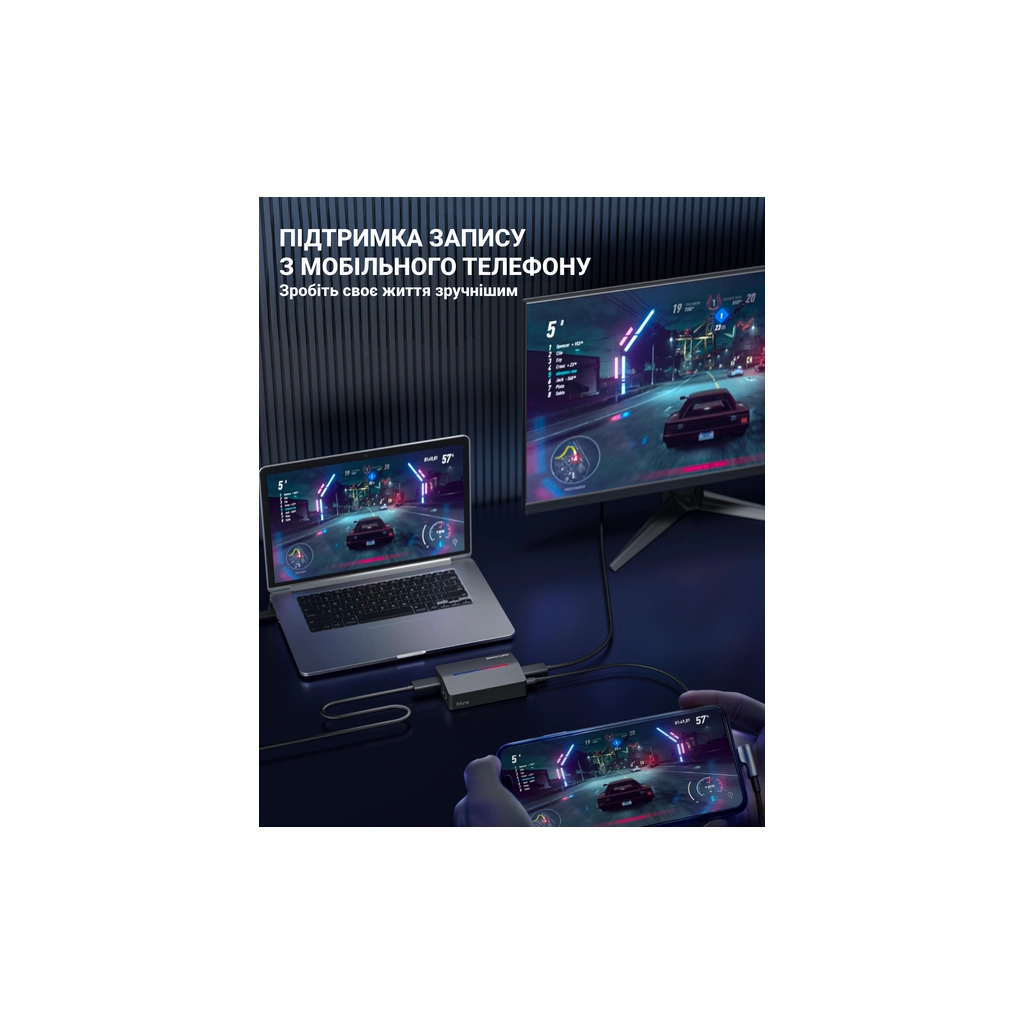 Пристрій захоплення відео Fifine V3 Game collection card (V3) - фото 8 Пристрій захоплення відео Fifine V3 Game collection card (V3) - фото 8