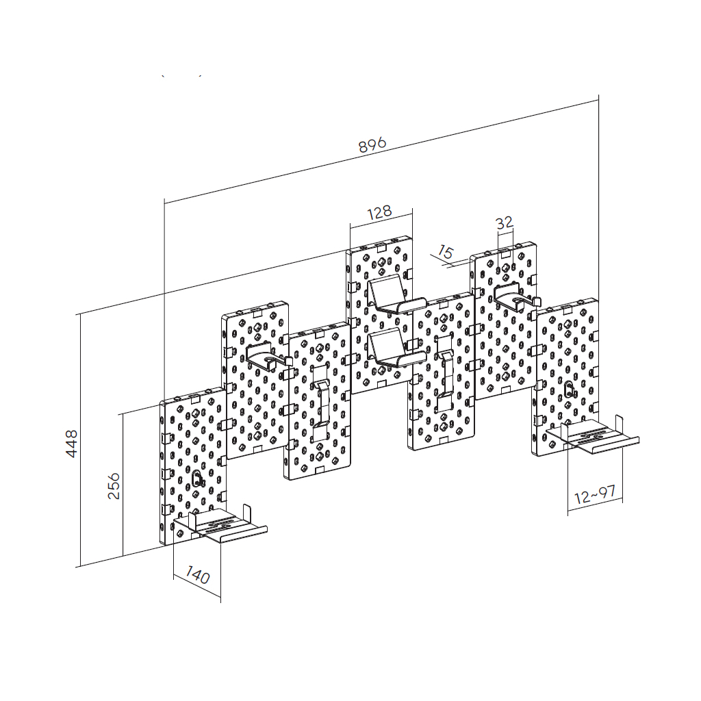 Органайзер для столу OfficePro Настінна дошка-органайзер Black/Red (WO1080B) - фото 3 Органайзер для столу OfficePro Настінна дошка-органайзер Black/Red (WO1080B) - фото 3