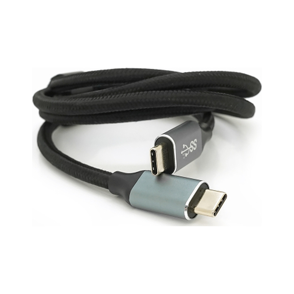 Дата кабель USB-C to USB-C 1.0m USB 3.2 Gen2 100W 10Gbps 4K60Hz black Voltronic (YT-TC-TC-B-1m) Дата кабель USB-C to USB-C 1.0m USB 3.2 Gen2 100W 10Gbps 4K60Hz black Voltronic (YT-TC-TC-B-1m)