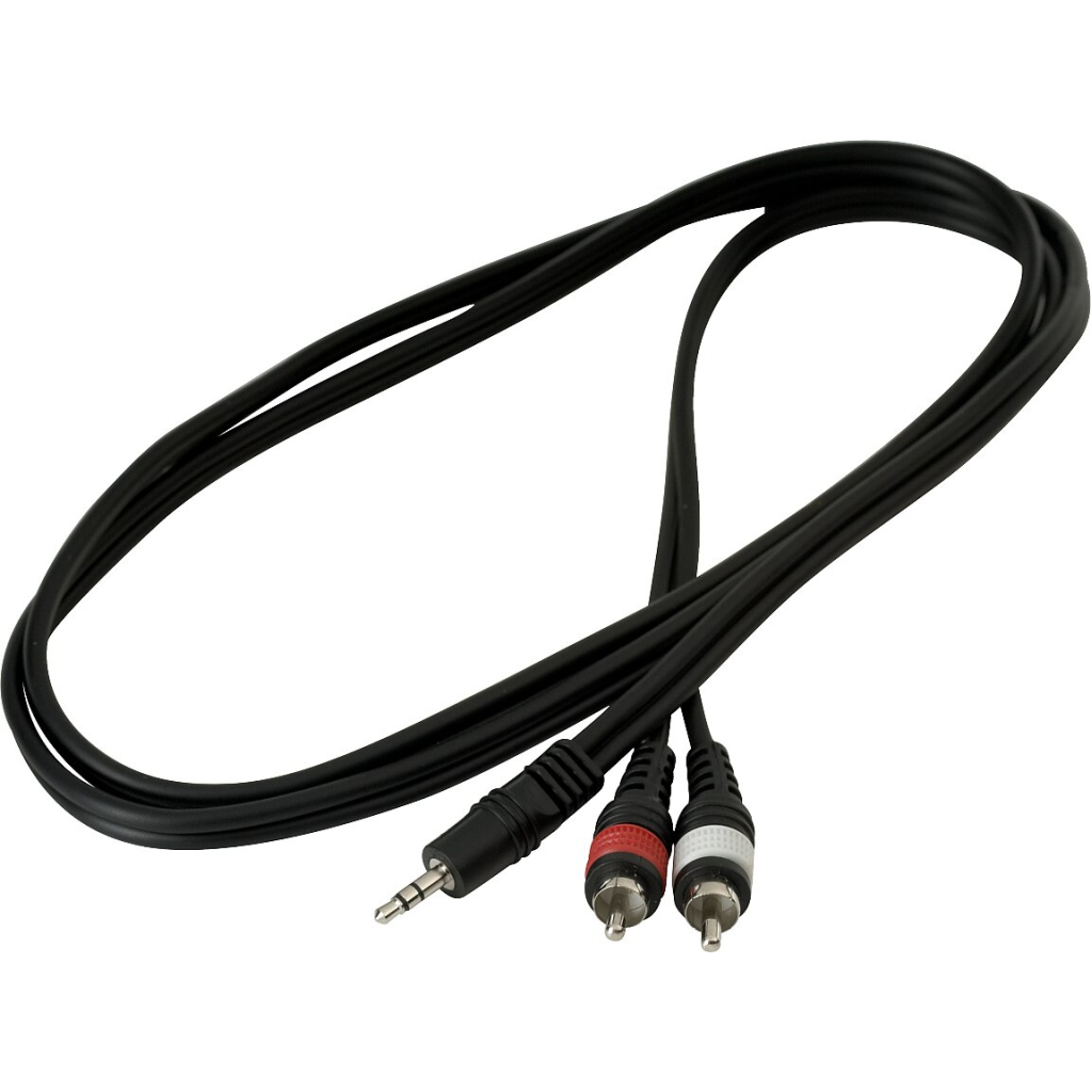Інсертний кабель RockCable Patch Cable - 2 x RCA to TRS MiniJack (1.5m) (RCL 20902 D4) - фото 3 Інсертний кабель RockCable Patch Cable - 2 x RCA to TRS MiniJack (1.5m) (RCL 20902 D4) - фото 3