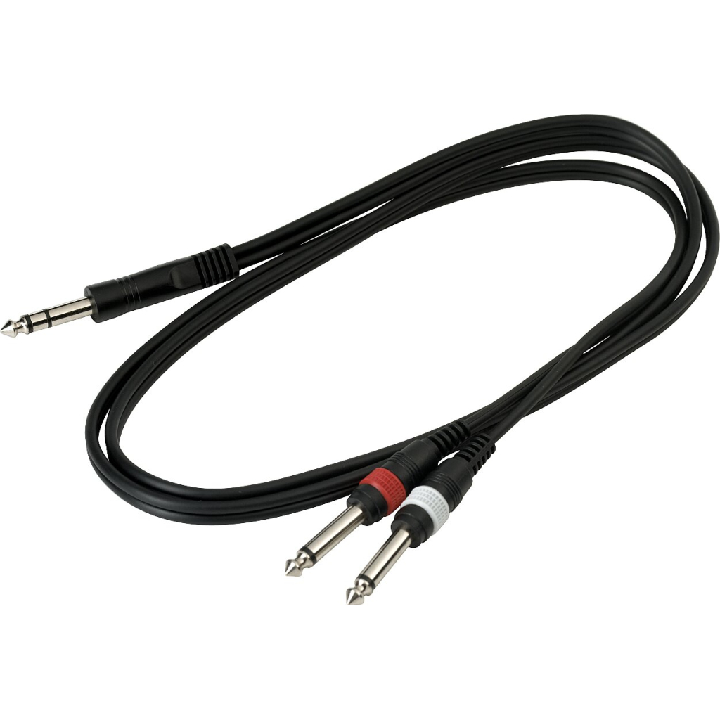 Інсертний кабель RockCable Patch Cable - TRS Jack to 2 x TS Jack (1.5m) (RCL 20922 D4) - фото 3 Інсертний кабель RockCable Patch Cable - TRS Jack to 2 x TS Jack (1.5m) (RCL 20922 D4) - фото 3