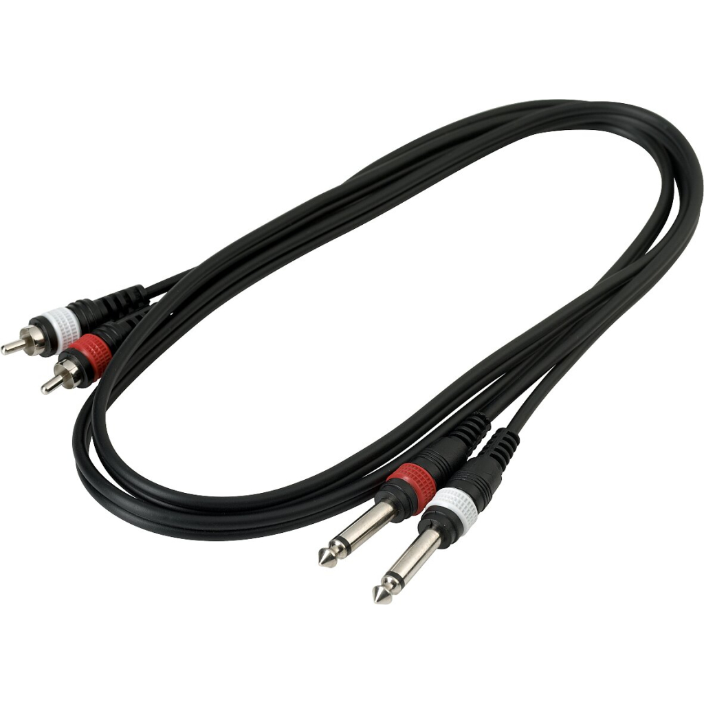 Інсертний кабель RockCable Patch Cable - 2 x RCA to 2 x TS Jack (1.5m) (RCL 20932 D4) - фото 3 Інсертний кабель RockCable Patch Cable - 2 x RCA to 2 x TS Jack (1.5m) (RCL 20932 D4) - фото 3