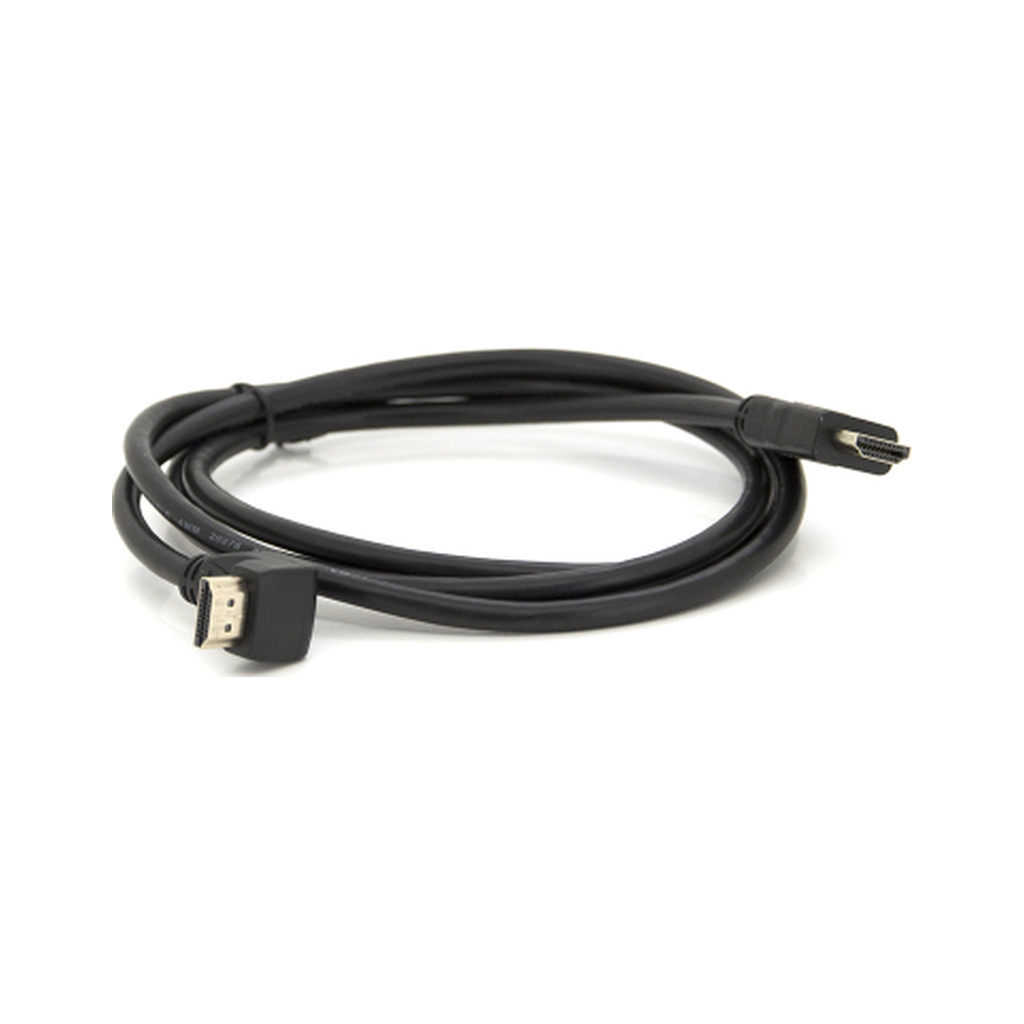 Кабель мультимедійний HDMI M to HDMI M 1.5m V1.4 90° corner black Merlion (YT-HDMI(M)/(M)HS-1.5m-90°) Кабель мультимедійний HDMI M to HDMI M 1.5m V1.4 90° corner black Merlion (YT-HDMI(M)/(M)HS-1.5m-90°)