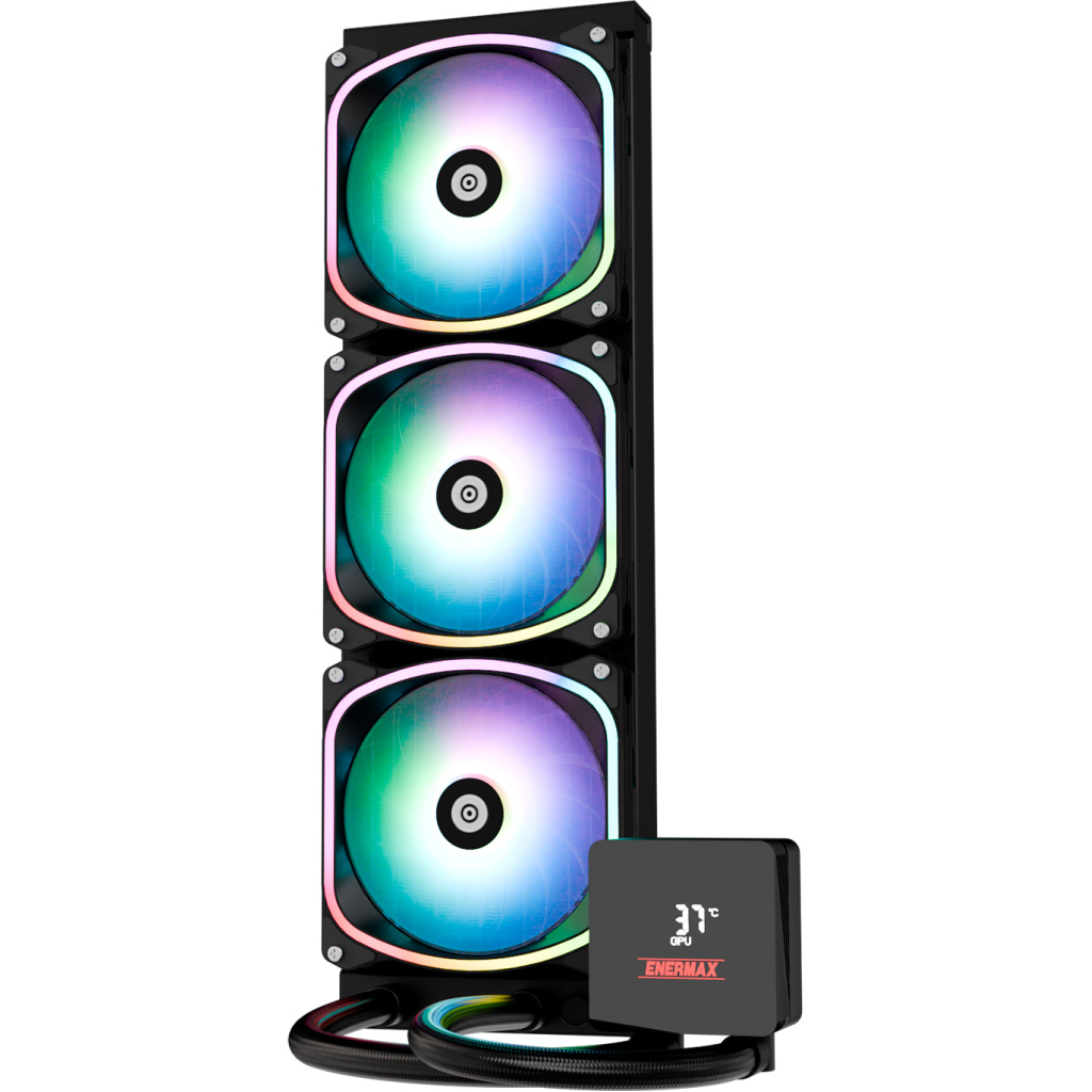 Система рідинного охолодження Enermax Aquafusion II 360 ARGB (ELC-AQFS360-SQA) - фото 2 Система рідинного охолодження Enermax Aquafusion II 360 ARGB (ELC-AQFS360-SQA) - фото 2