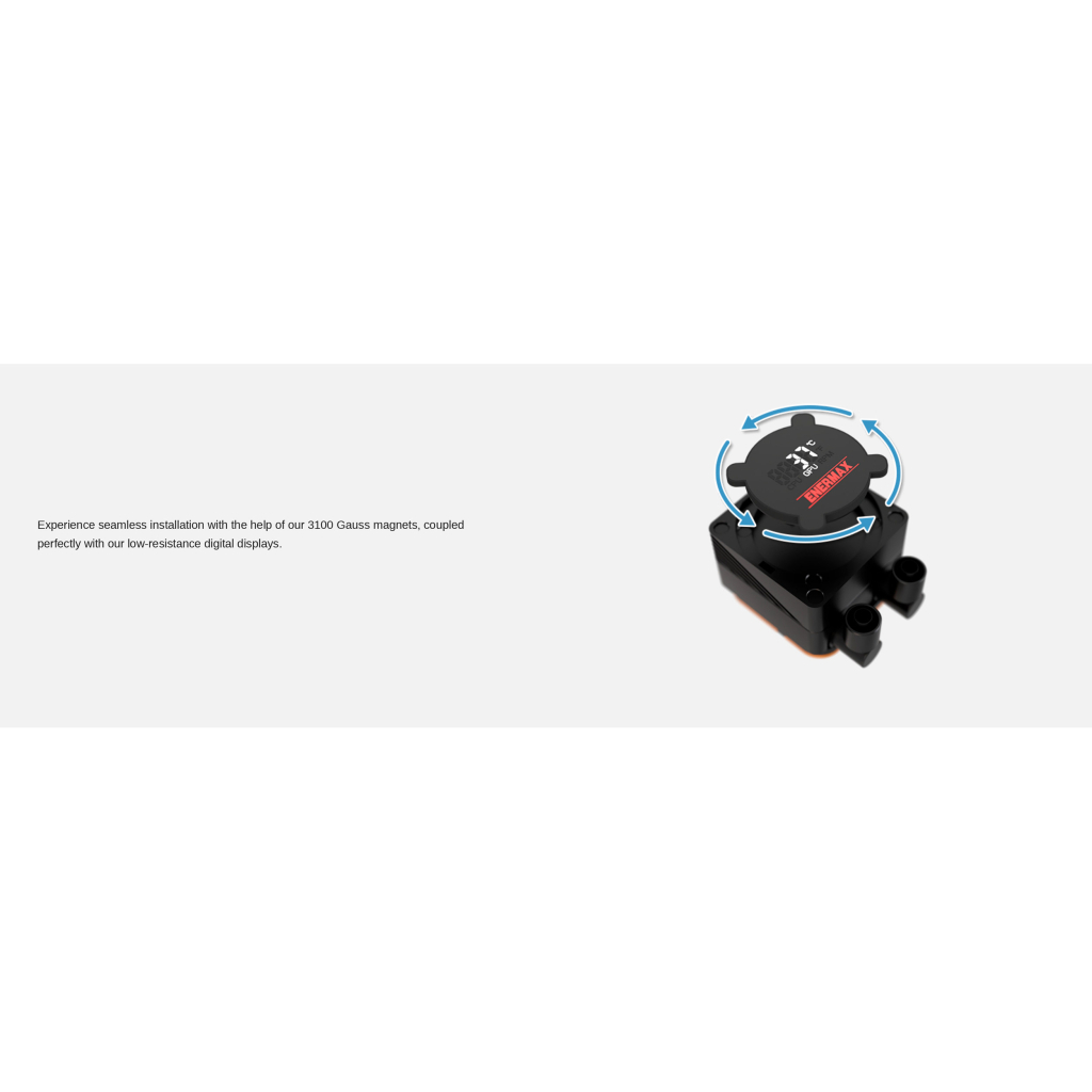 Система рідинного охолодження Enermax Aquafusion II 360 ARGB (ELC-AQFS360-SQA) - фото 9 Система рідинного охолодження Enermax Aquafusion II 360 ARGB (ELC-AQFS360-SQA) - фото 9